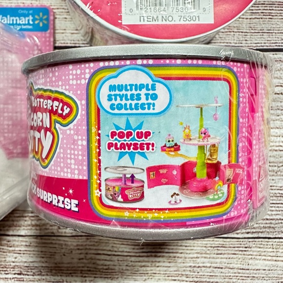 Rainbow Butterfly Unicorn Kitty Surprise Can Lot NEW - Picture 5 of 6